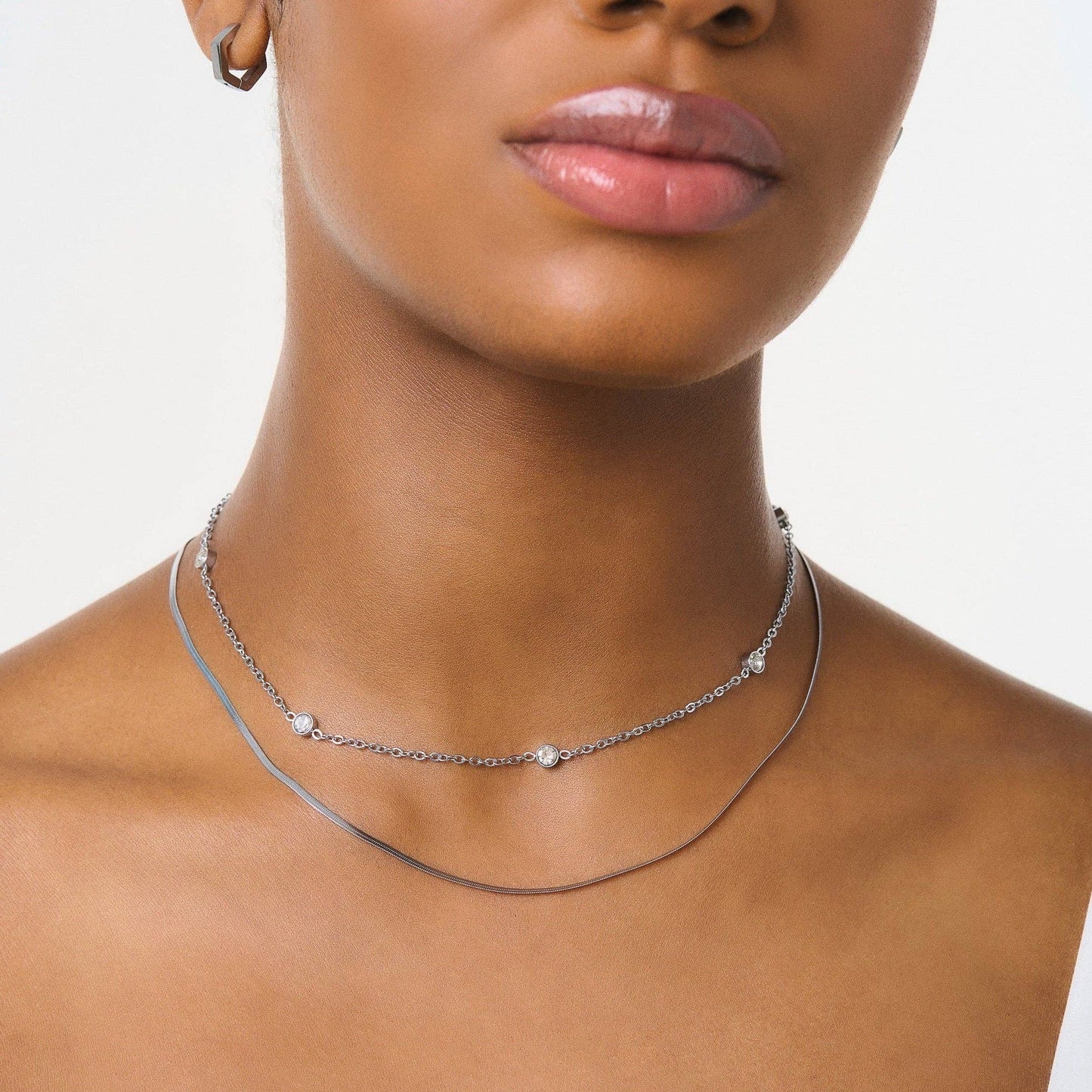 D. Louise - Touch of Sparkle Necklace: Gold