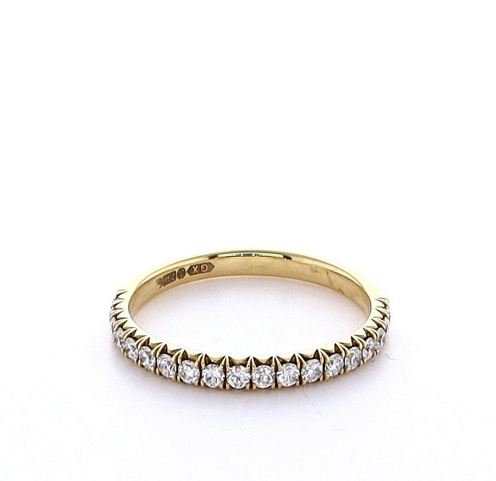 18k Yellow Gold 0.33ct Round Brilliant Eternity Ring