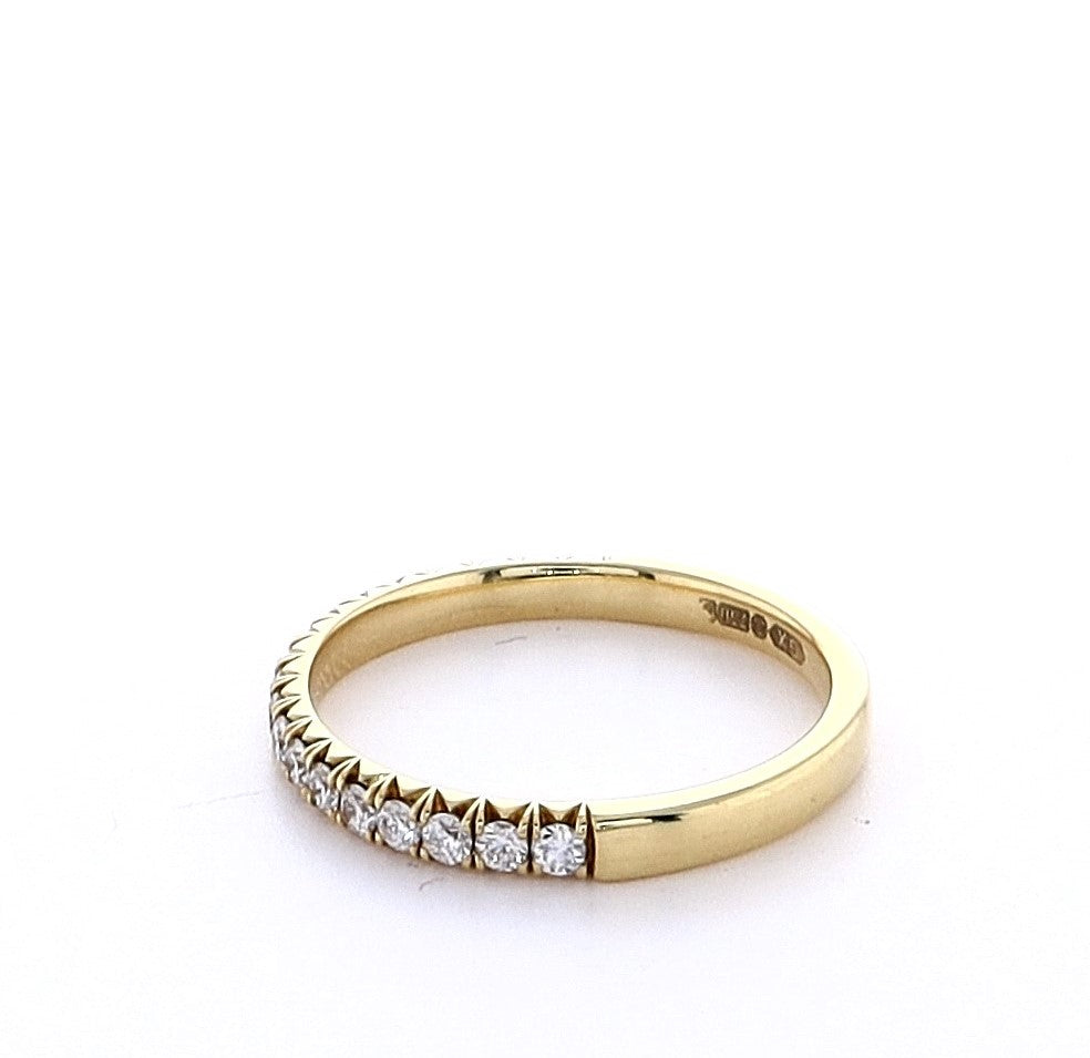 18k Yellow Gold 0.33ct Round Brilliant Eternity Ring