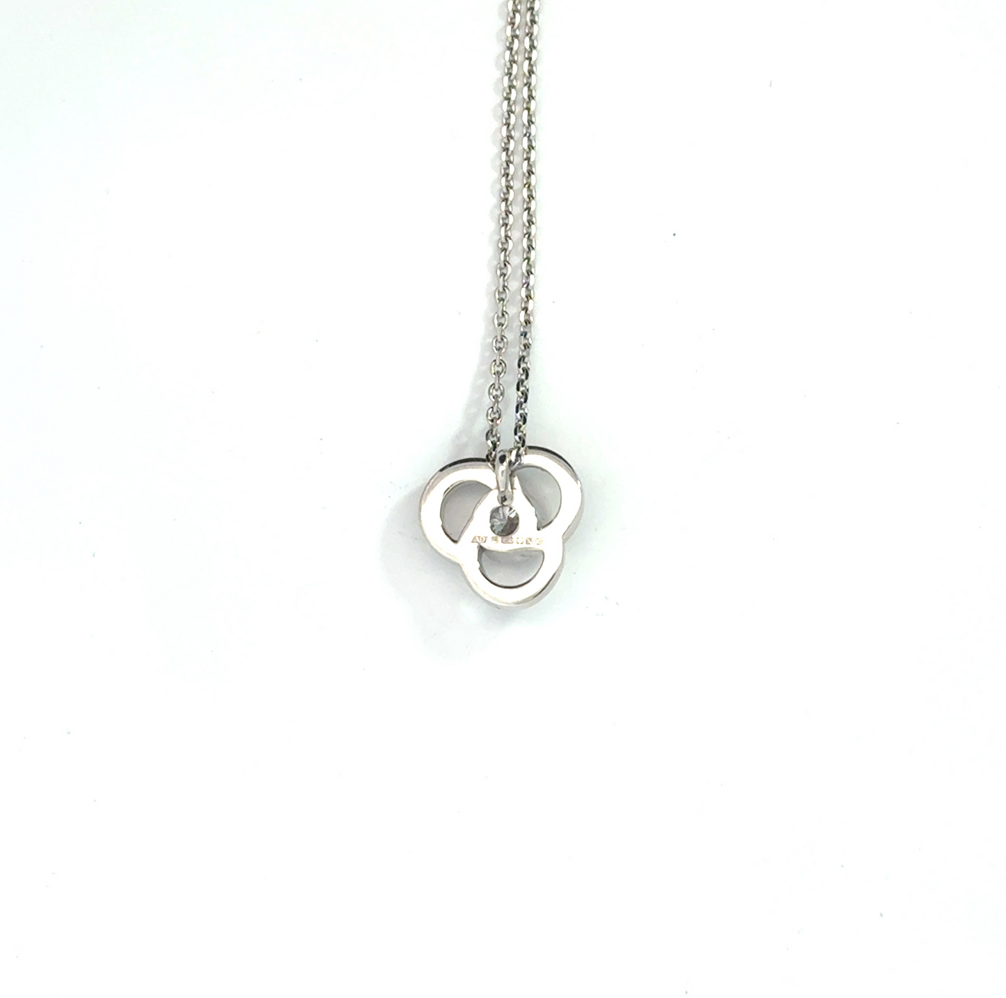 18k White Gold 0.29cttw Round Brilliant Cut Diamond Pendant