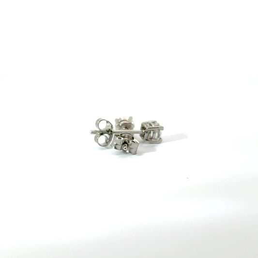 Platinum 0.60cttw Round Brilliant Cut Diamond Stud Earrings