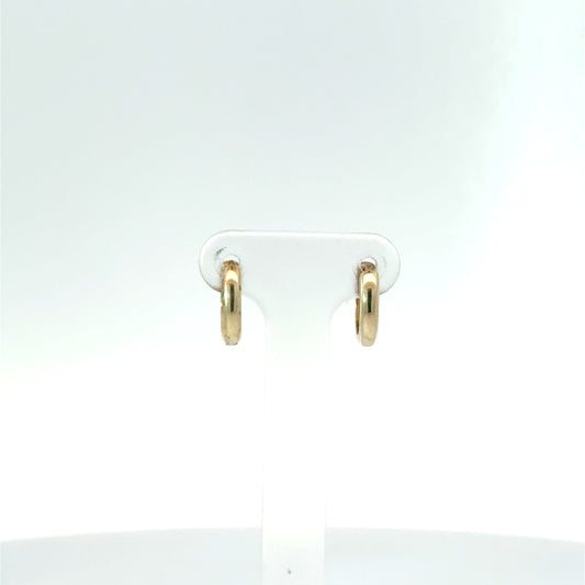 9k Yellow Gold Huggie Hoop Earrings