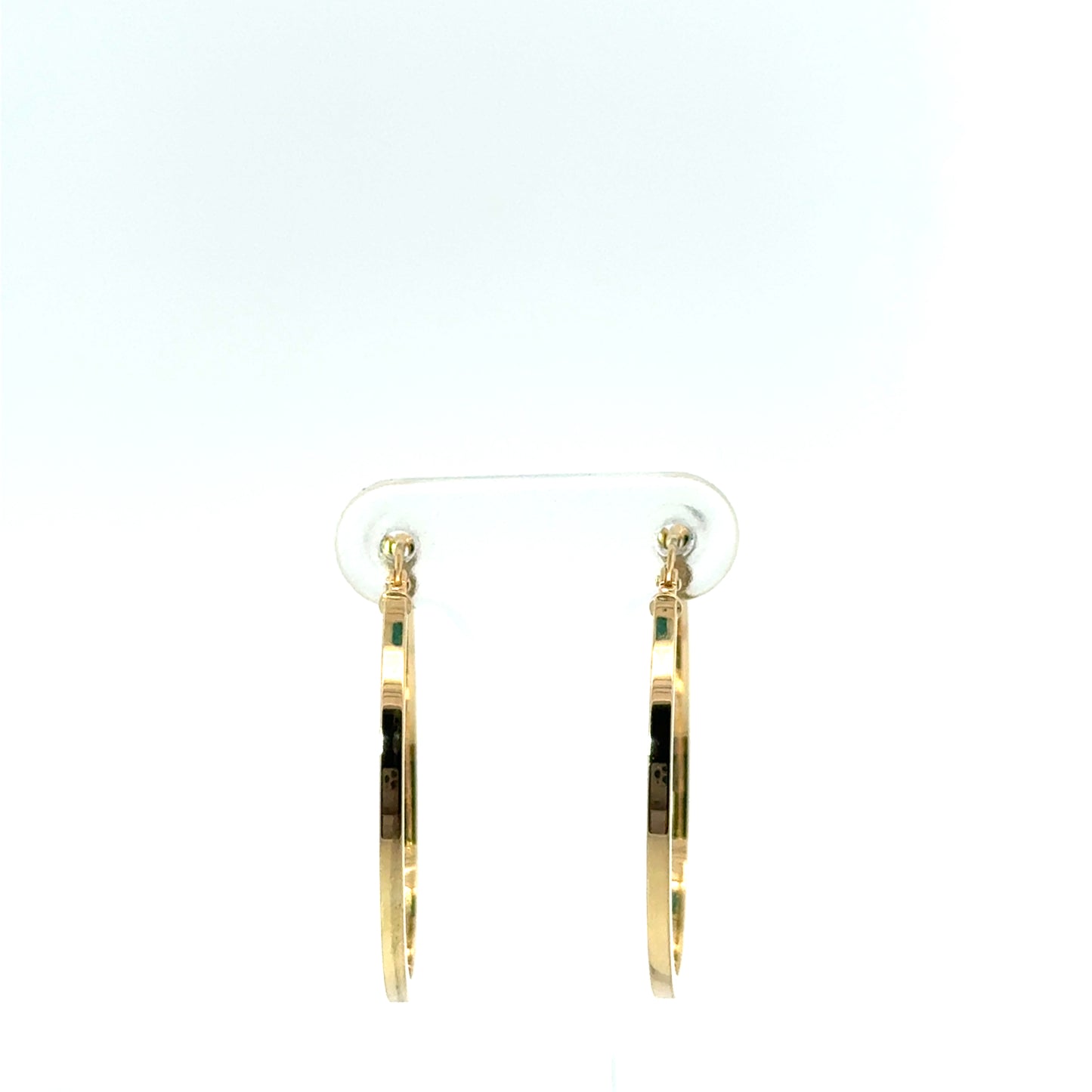 9k Yellow Gold Squared Hoop Earrings