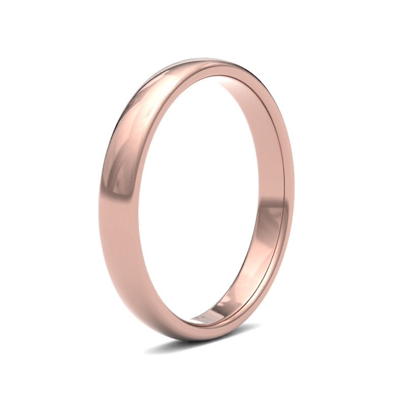 18K Rose Gold Premium Court 2.5mm Band
