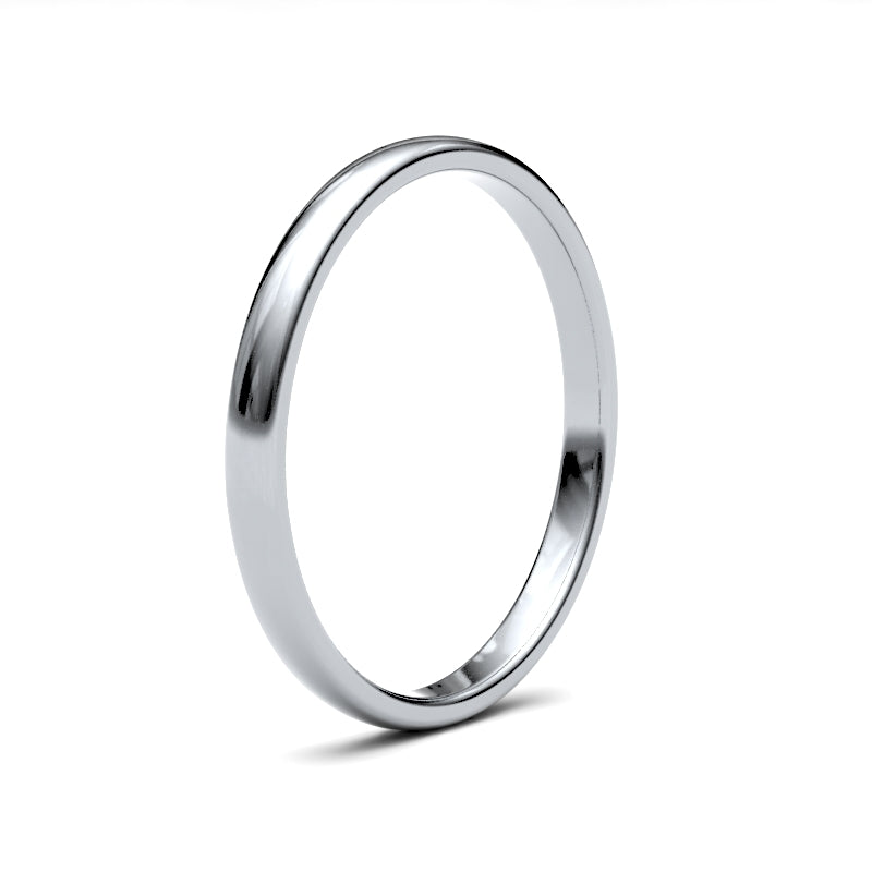 Platinum Premium Court 2mm Band
