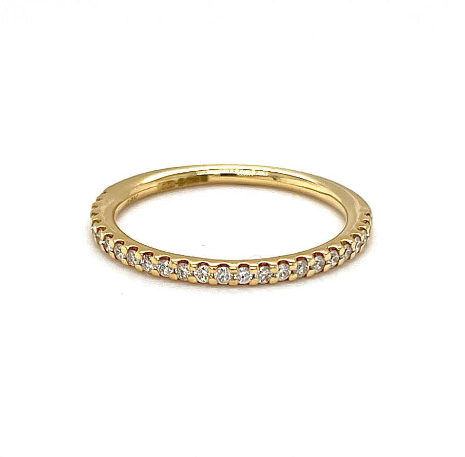 18k Yellow Gold 0.25ct Round Brilliant Eternity Ring