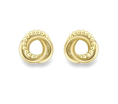 9k Yellow Gold Knot Earrings