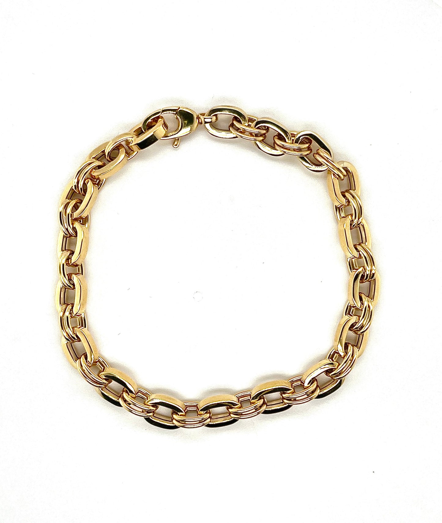 9K Yellow Gold Oval Link