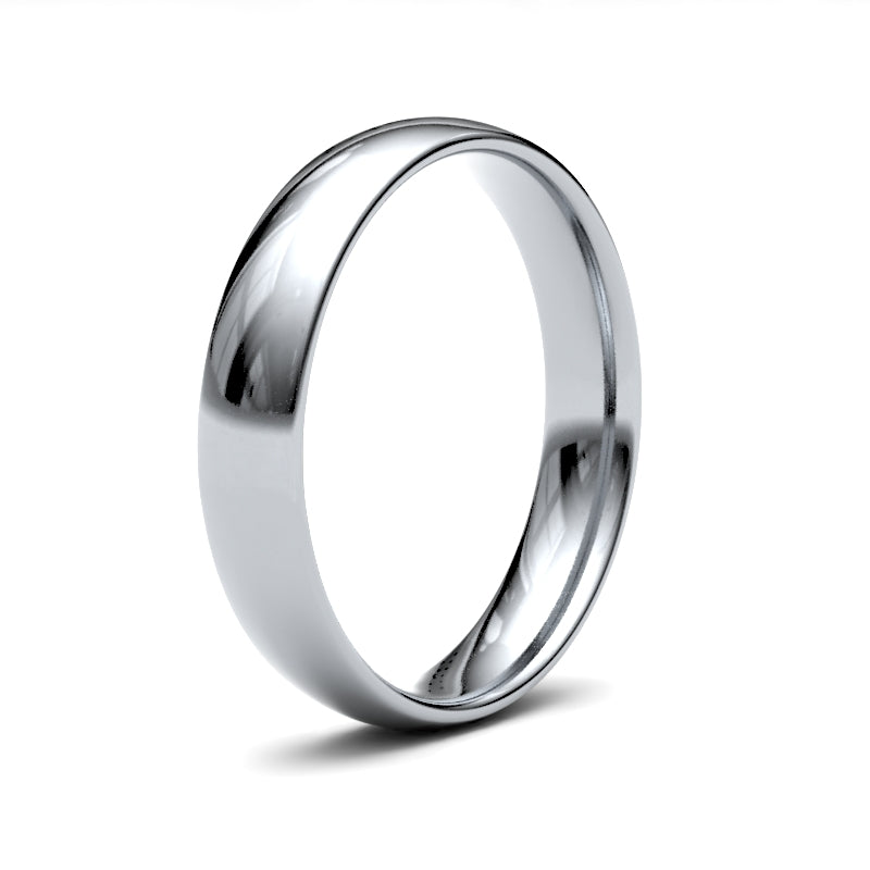 Platinum Traditional Court 4mm Band