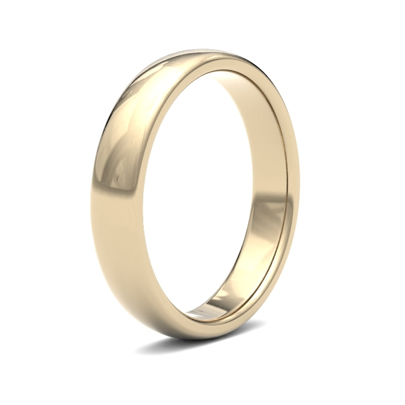 9K Yellow Gold Premium Court 4mm Band