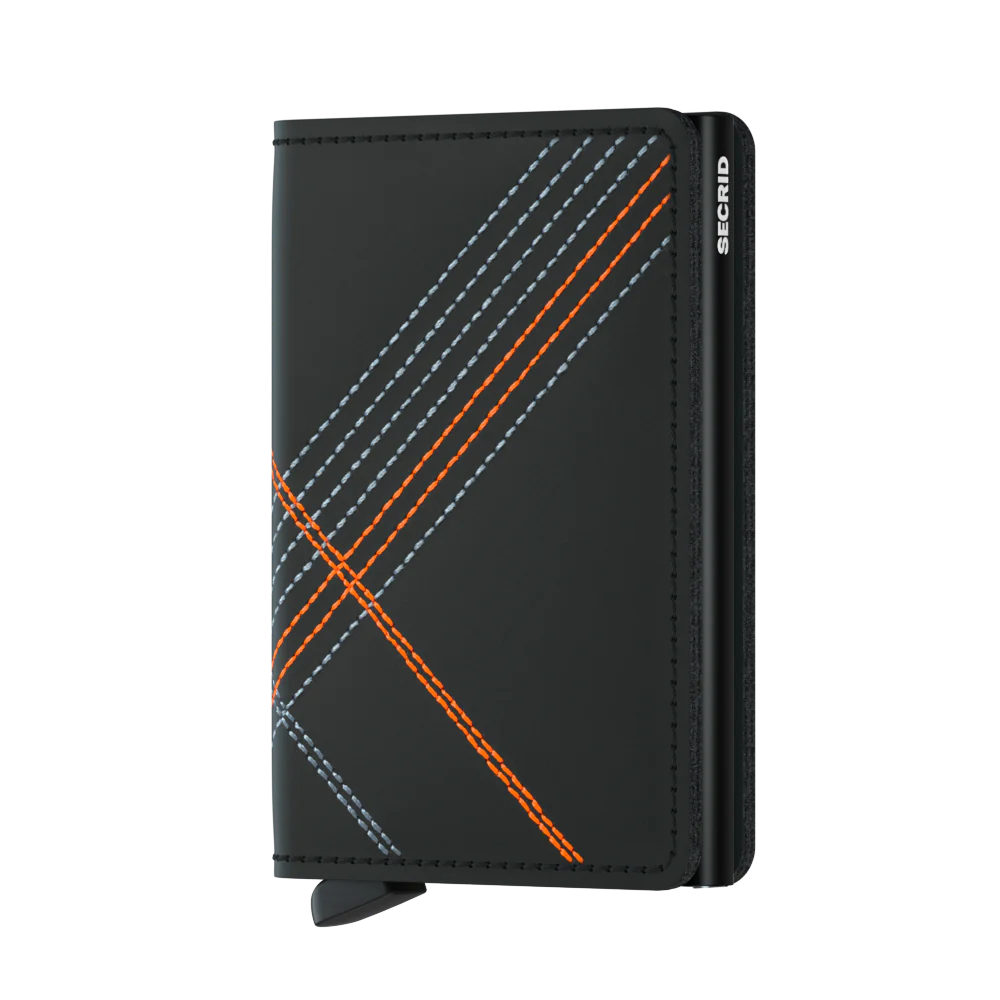 Secrid Wallet - Stich Linea Orange
