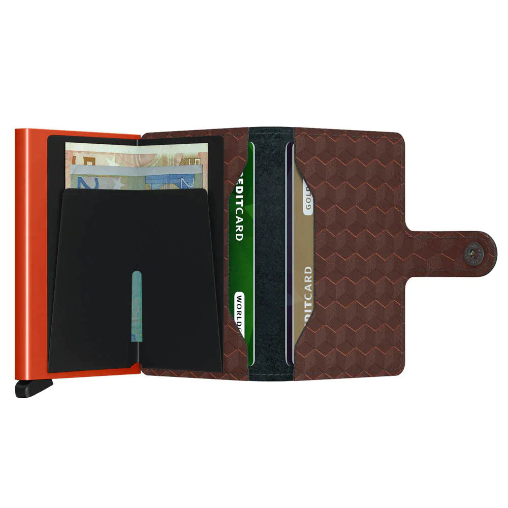 Secrid Wallet - Optical Brown & Orange
