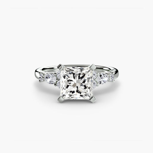 The Floral Accent Solitaire
