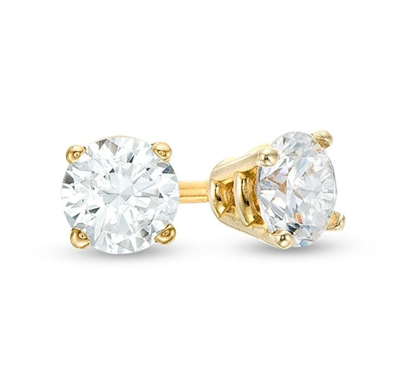 18k Yellow Gold 1.02ct Stud Earrings