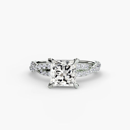 The Twisted Pavé Solitaire