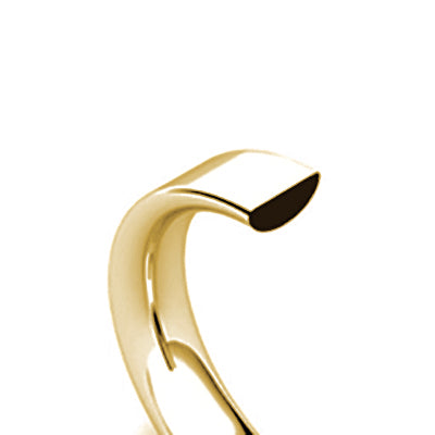 9K Yellow Gold Flat Court 5mm Band