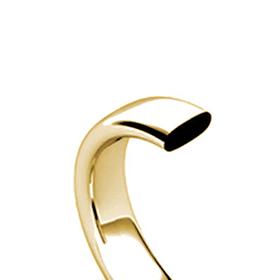 18k Yellow Gold 2MM Soft Court Wedding Band - Medium Weight