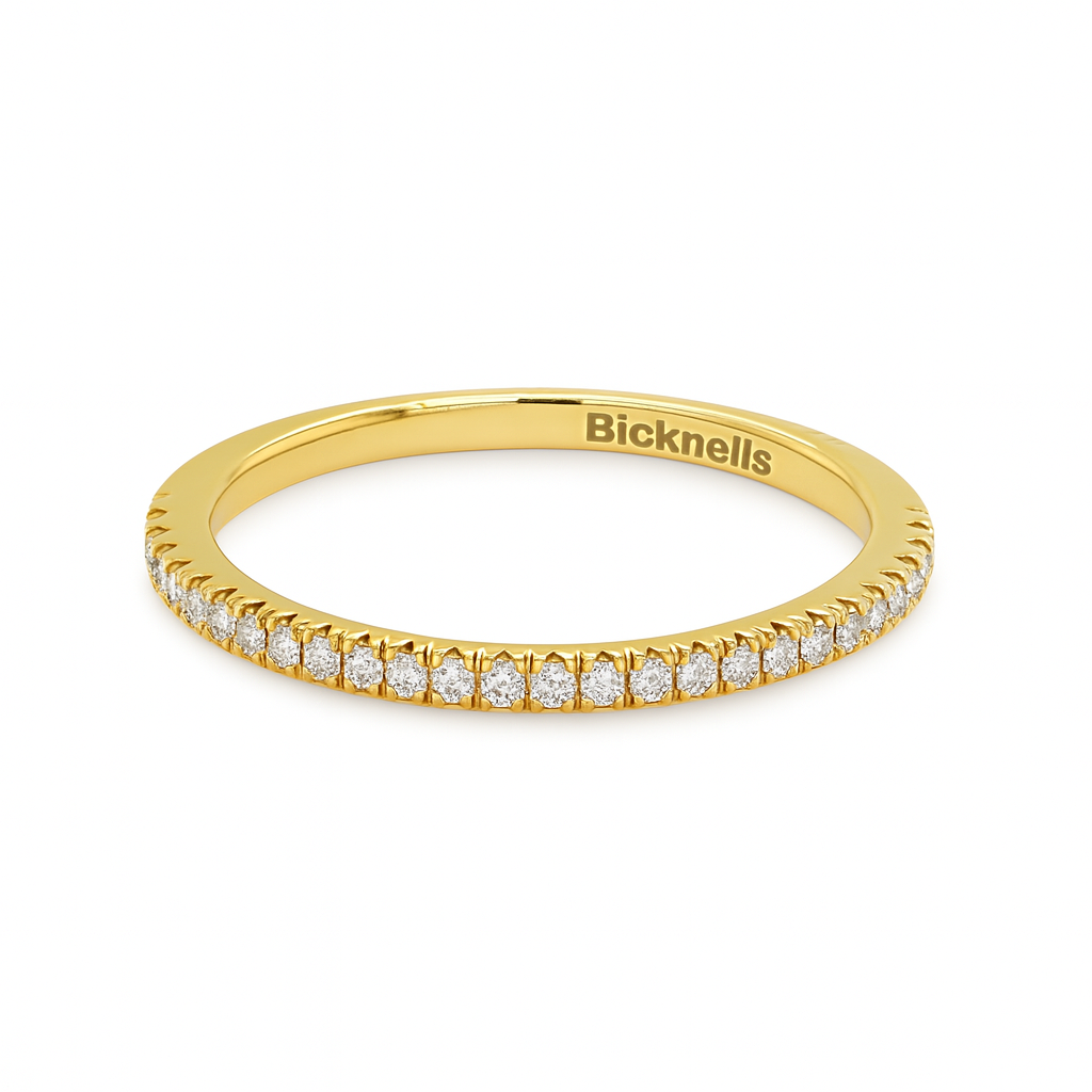 18k Yellow 0.25ct Round Brilliant Eternity Ring