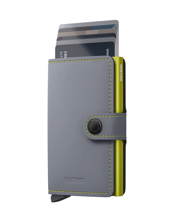 Secrid Miniwallet Original Matte Leather Grey