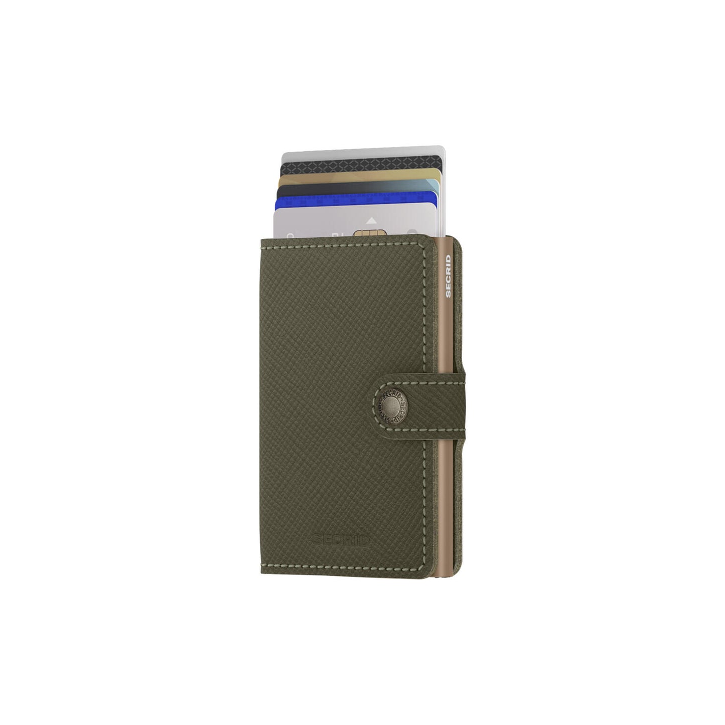 Secrid Miniwallet Saffiano Leather Olive