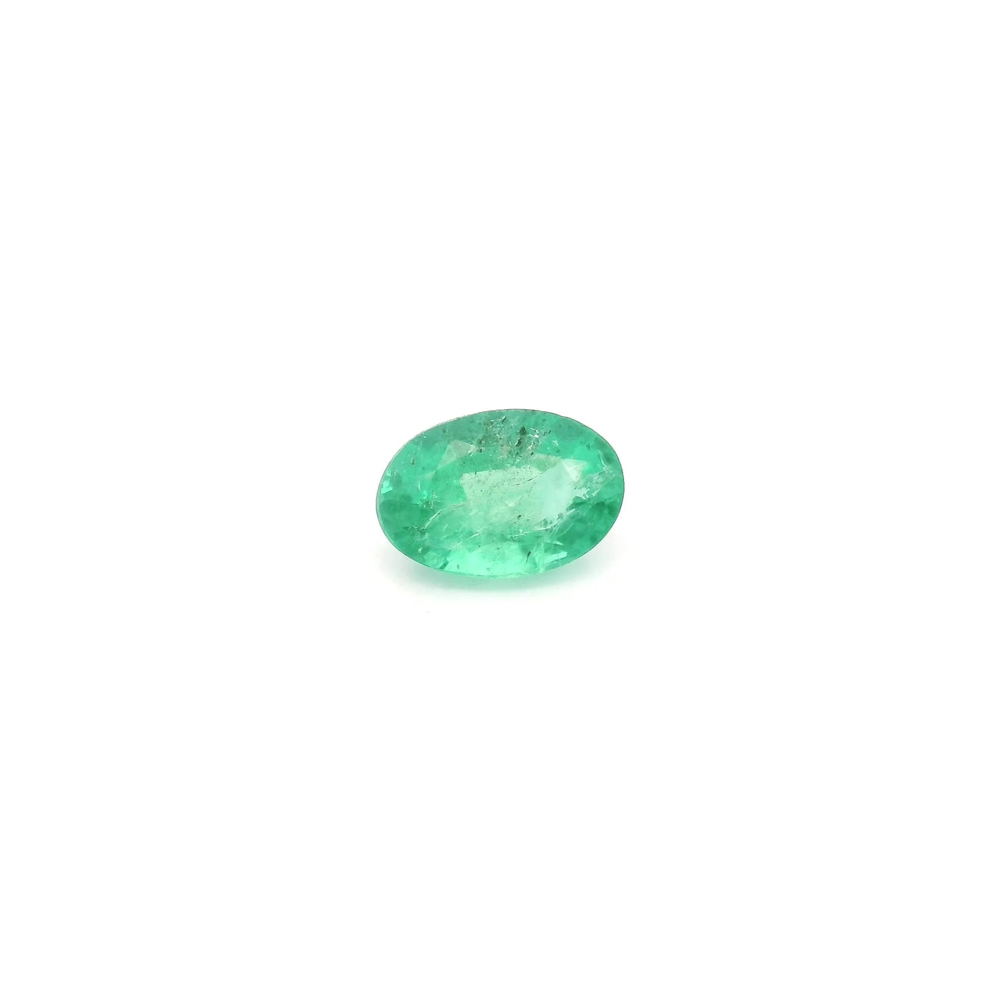 0.49ct Oval Natural Emerald (Colour Green, Clarity Moderately Included, Cut Faceted)