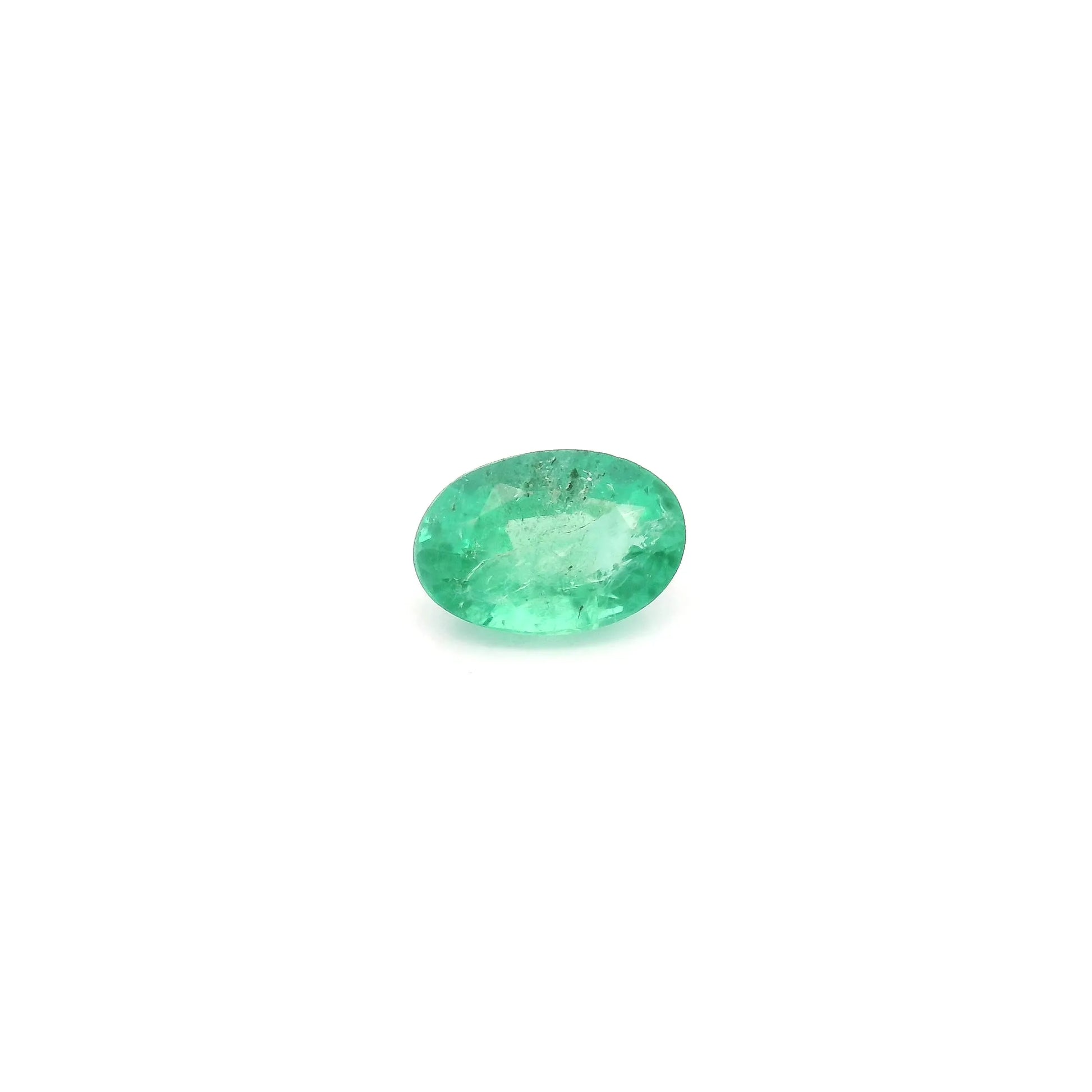 0.49ct Oval Natural Emerald (Colour Green, Clarity Moderately Included, Cut Faceted)