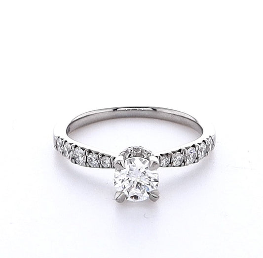 Platinum 0.50ct Round Brilliant Engagement Ring
