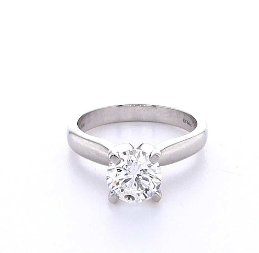 Platinum 1.02ct Round Brilliant Engagement Ring