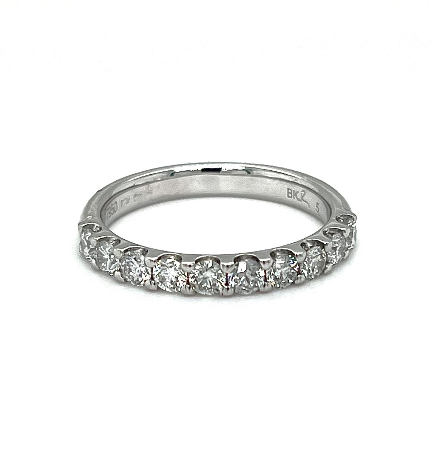 Platinum 0.75ct Round Brilliant Eternity Ring