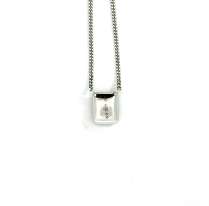 18k White Gold 0.43cttw Phoenix Cut Diamond Halo Pendant