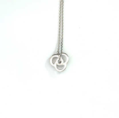 18k White Gold 0.29cttw Round Brilliant Cut Diamond Pendant