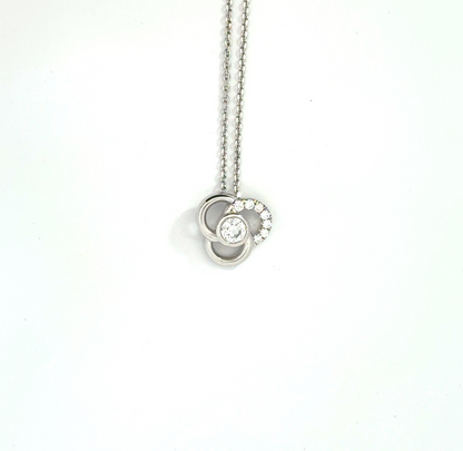 18k White Gold 0.29cttw Round Brilliant Cut Diamond Pendant