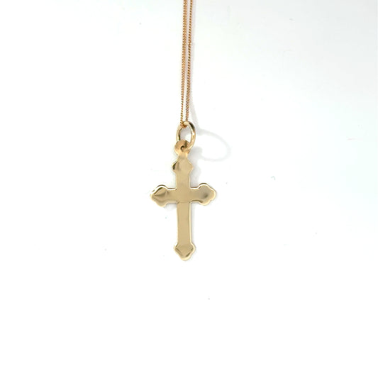 9k Yellow Gold Cross Pendant
