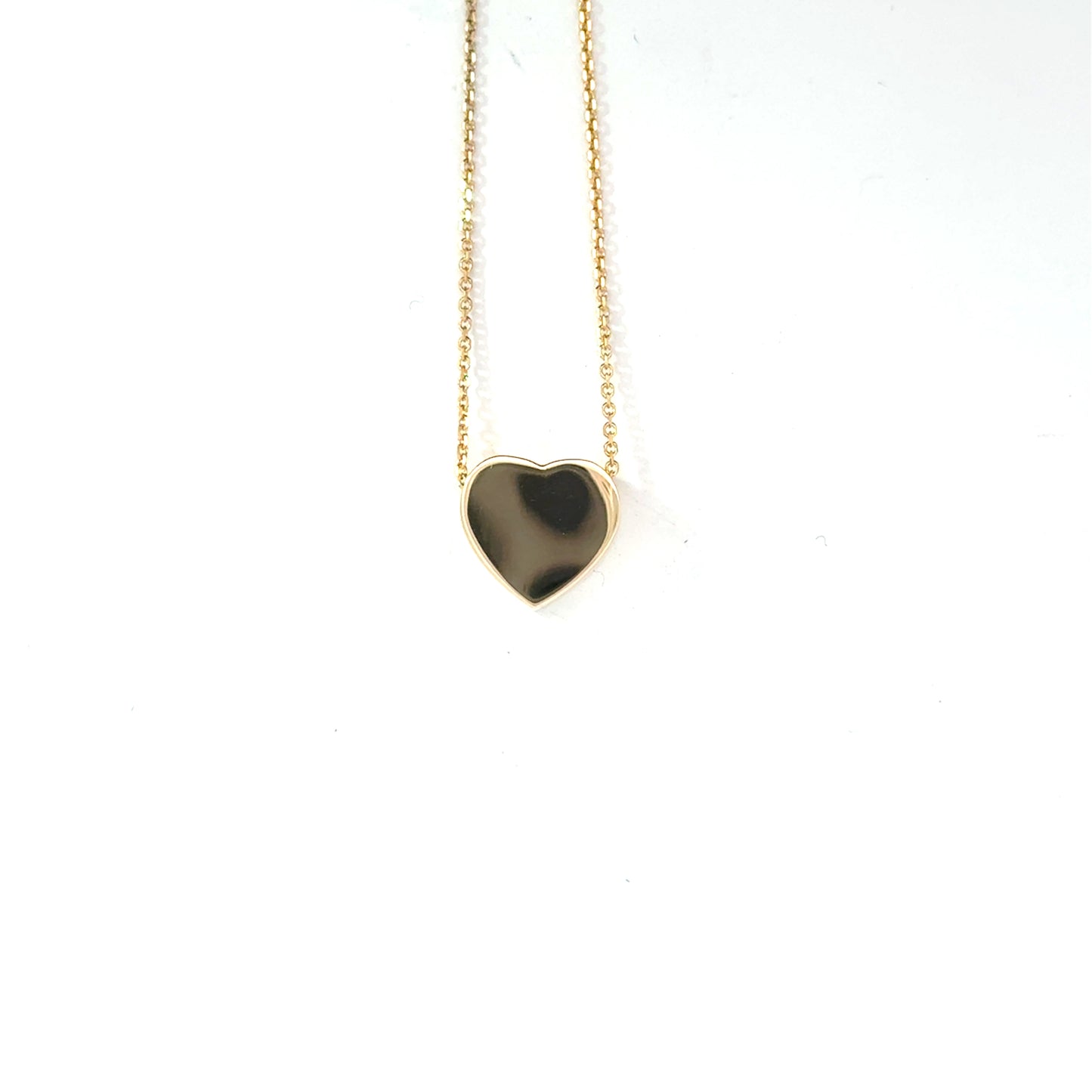 9k Yellow Gold Heart Pendant