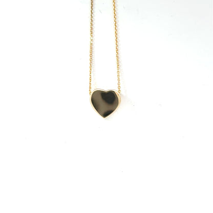 9k Yellow Gold Heart Pendant