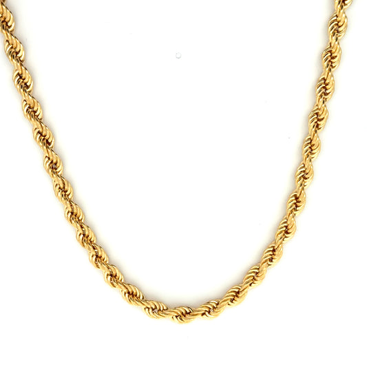 9k Yellow Gold Rope Necklet