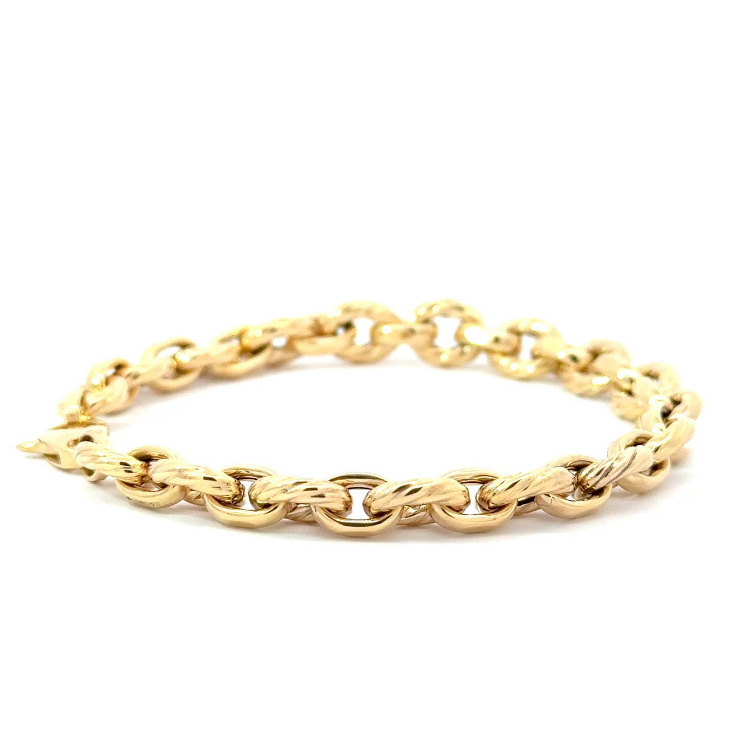 9k Yellow Gold Chunky Belcher Bracelet