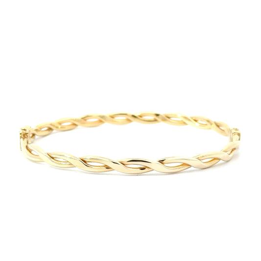9k Yellow Gold Twist Bangle