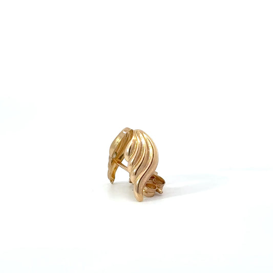 9k Yellow Gold Wing Stud Earrings