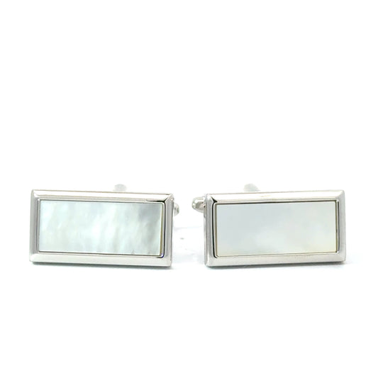 Mother Of Pear Rectangle Cufflinks