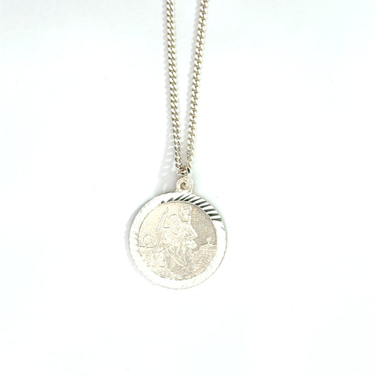 Silver St. Christopher Pendant