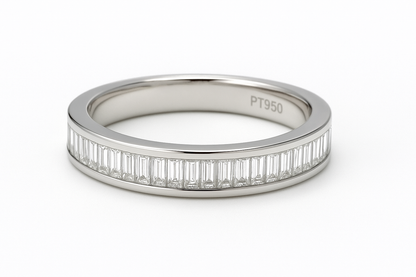 Platinum 1.00ct Baguette Cut Ring