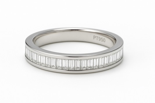 Platinum 1.00ct Baguette Cut Ring