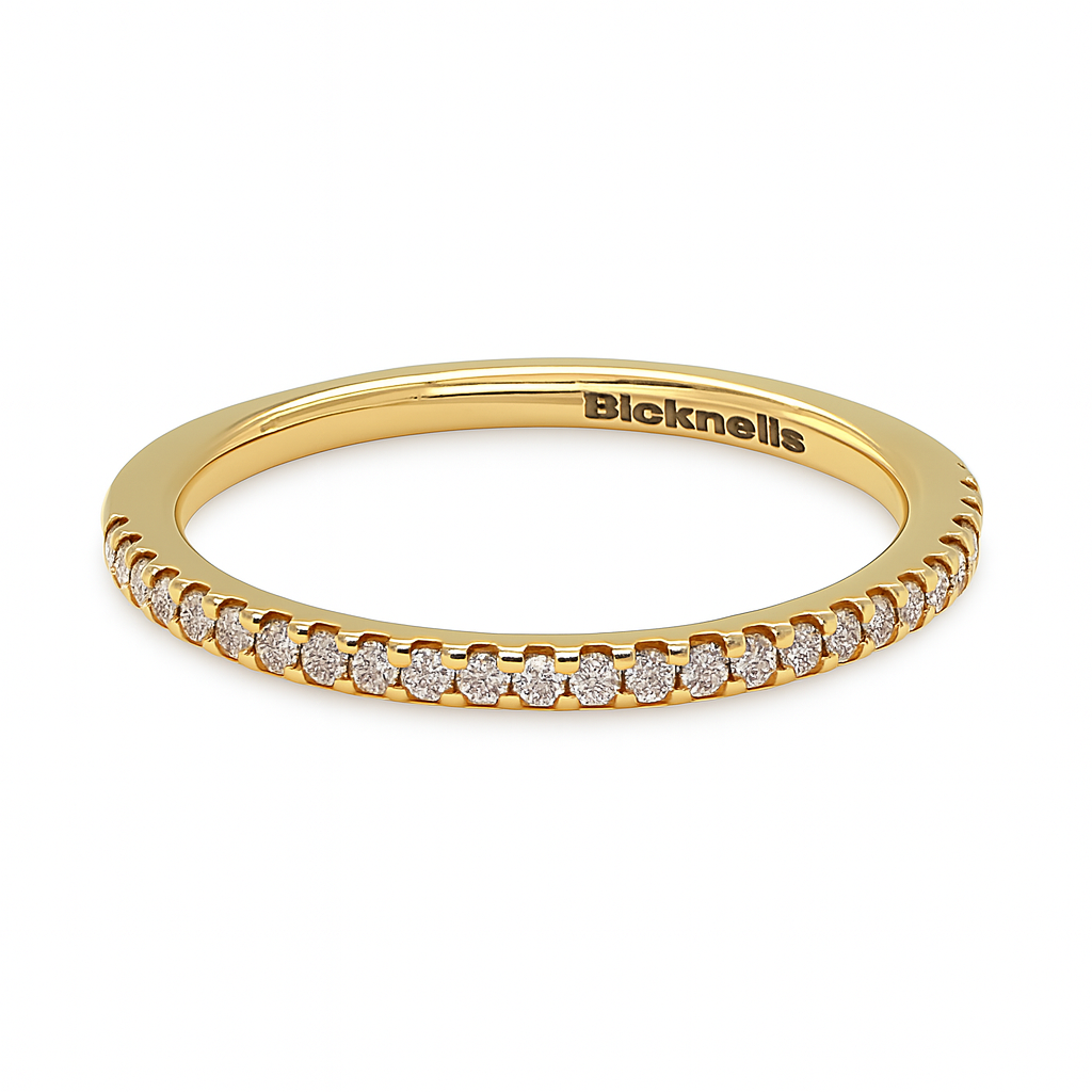 18k Yellow Gold 0.25ct Round Brilliant Eternity Ring