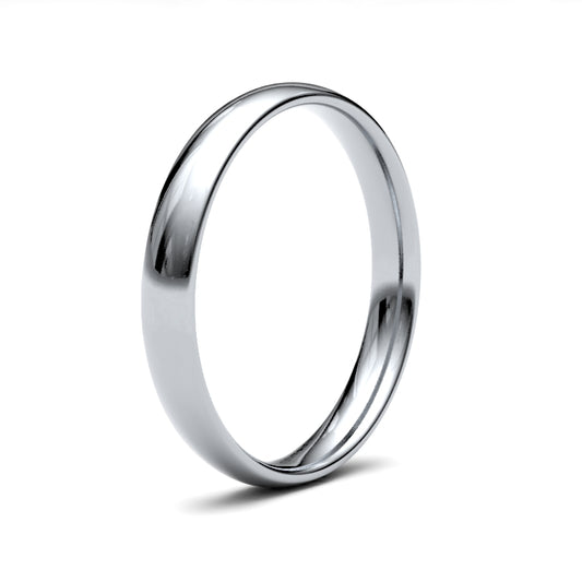Platinum Traditional Court 2.5mm Band