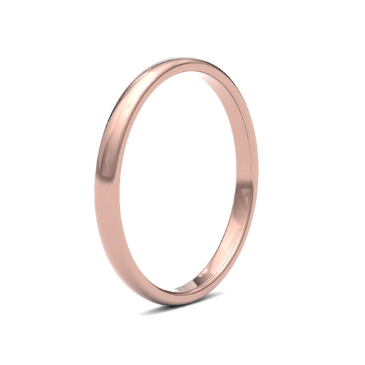 18K Rose Gold Premium Court 2mm Band