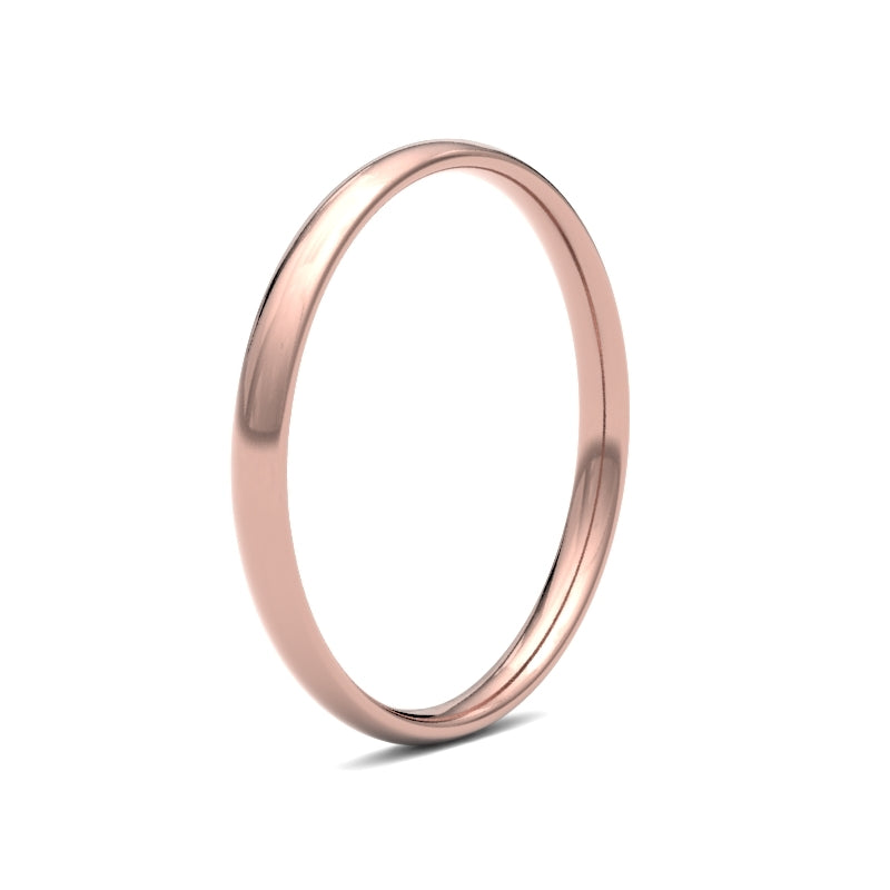 18K Rose Gold Traditional Court 2mm Band