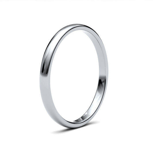 Platinum Premium Court 2mm Band