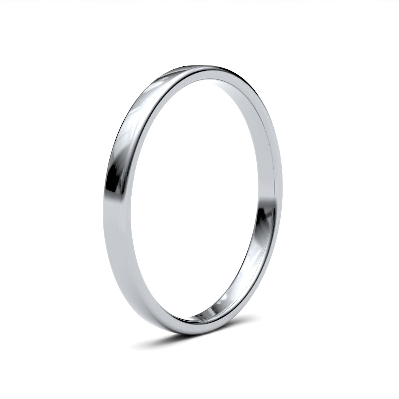 Platinum Soft Court 2mm Band
