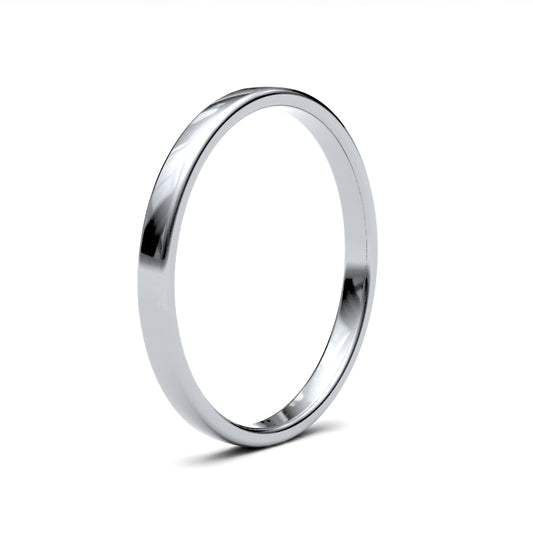 Platinum Soft Court 2mm Band